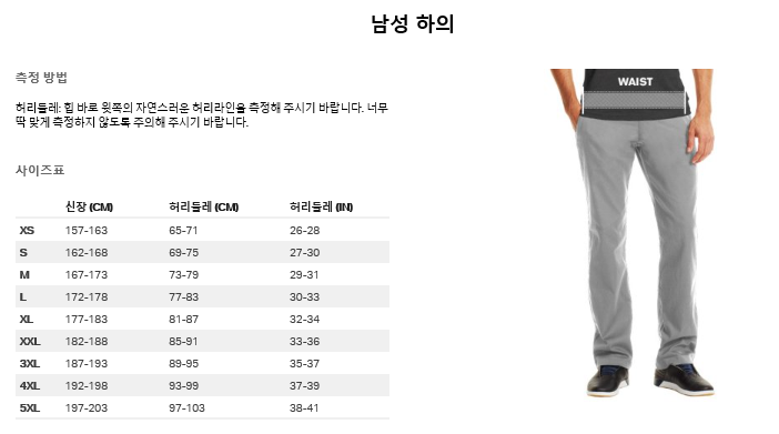 남성하의
