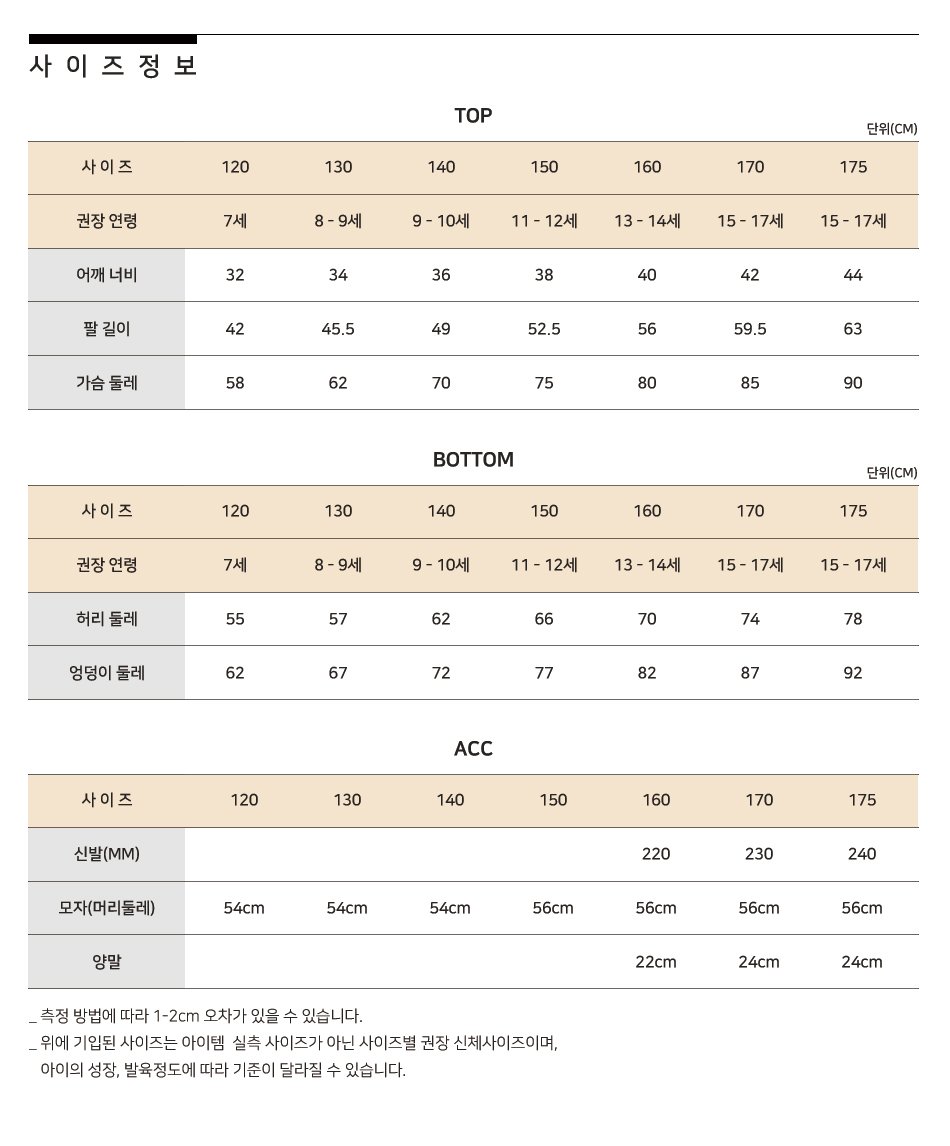 기봄조견표