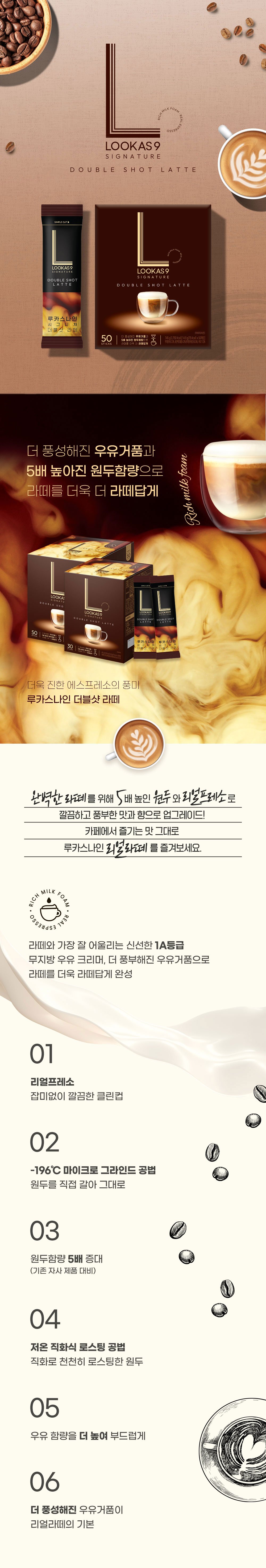 루카스나인 더블샷 라떼