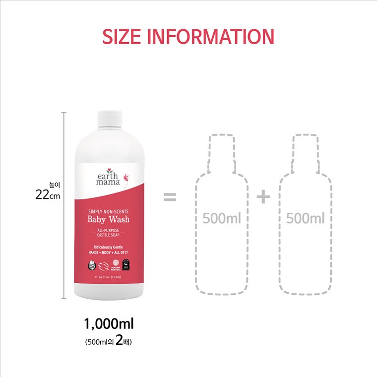 size information 무향 1리터